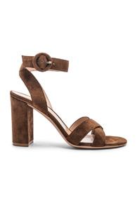 Gianvito Rossi Camoscio Sandals In Brown