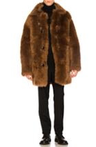 Coach 1941 Reversible Sheep Shearling Coat In Brown