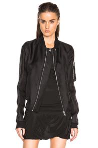Rick Owens Flight Jacket In Black