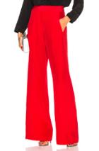 Michelle Mason Wide Leg Trouser Pant In Red
