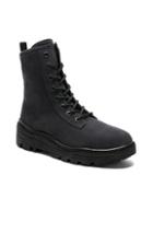 Yeezy Season 5 Nubuck Military Boot In In Black
