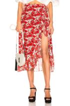 Rixo Gracie Skirt In Floral,red