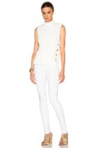 Derek Lam 10 Crosby Grommet Detail Sweater In White