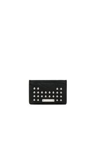 Alexander Mcqueen Studded Cardholder In Black
