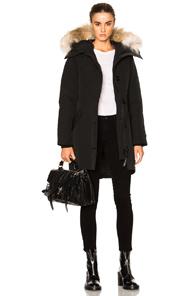 Canada Goose Rossclair Parka With Coyote Fur In Black