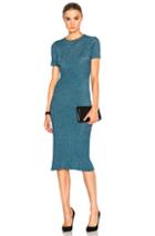Tibi Marcel Dress In Blue,metallics