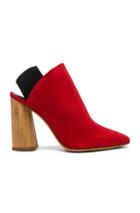 3.1 Phillip Lim Leather Drum Slingback Heels In Red