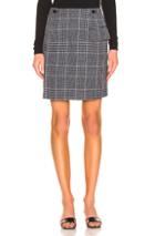 Acne Studios Ivonne Check Skirt In Blue,plaid