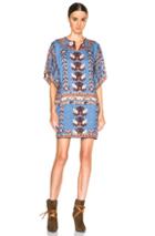 Isabel Marant Sully Printed Story Dress In Blue,abstract