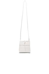 Kara Nano Tie Crossbody Bag In White