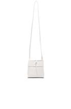 Kara Nano Tie Crossbody Bag In White