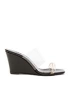 Maryam Nassir Zadeh Pvc Olympia Wedges In Black