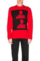 Raf Simons Crewneck Sweatshirt In Red