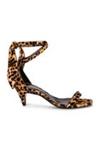 Saint Laurent Charlotte Leopard Sandal In Animal Print,neutral