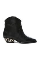 Isabel Marant Leather Dawyna Boots In Black