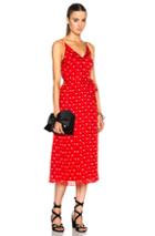 Christopher Kane Love Heart Strappy Dress In Red,abstract