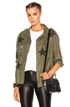 Amiri Military Star Button Up Jacket In Green