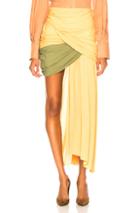 Jacquemus Saaf Skirt In Green,yellow
