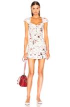 Miaou Gigi Dress In Abstract,gray,white