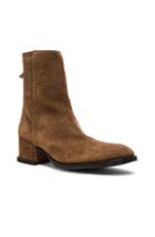 Givenchy Show Ankle Suede Boots In Brown