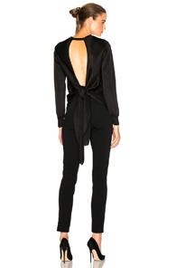 Cushnie Et Ochs Open Back Sweater In Black