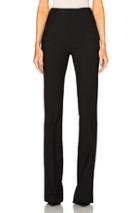 Roland Mouret Citadel Double Faced Stretch Wool Trousers In Black