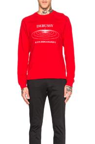 Opening Ceremony Debussy Raglan Sweatshirt In Red,checkered & Plaid