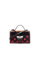 Loewe Barcelona Dots Bag In Red,brown