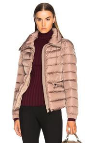 Moncler Irex Jacket In Neutrals,pink