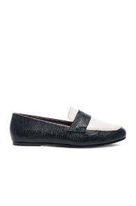 Newbark Claude Lizard Embossed Flats In Black,animal Print