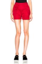 Msgm Shorts In Red