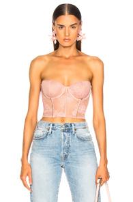 Fleur Du Mal Balconette Bustier In Pink