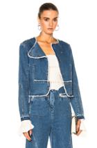 Esteban Cortazar Short Jacket In Blue