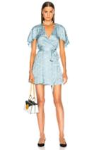 Alexachung Mini Wrap Dress In Blue