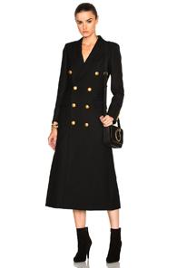 Saint Laurent 70s Coat In Black