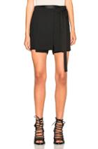 Ann Demeulemeester Wool Viscose Shorts In Black