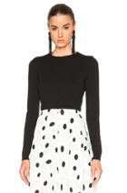 Oscar De La Renta Crewneck Pullover Sweater In Black