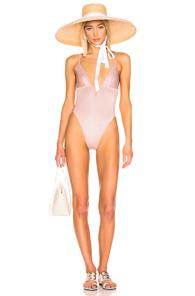 Fleur Du Mal V Wire One Piece In Pink