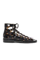 Toga Pulla Leather Sandals In Black