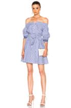 Tanya Taylor Brittany Dress In Blue,stripes,white