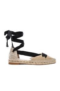 Castaner X Manolo Blahnik Canvas Flat Espadrilles In Neutrals