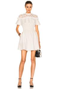 Self-portrait Hudson Mini Dress In White