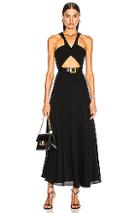 Givenchy Twisted Cutout Dress In Black
