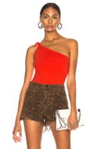 Joostricot Bodycon Asymmetrical Camisole In Red