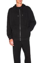 Alexander Wang Oversized Fleece Hoodie In Black