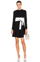 Valentino Wrap Around Sash Dress In Black