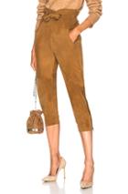 Marissa Webb Maxwell Suede Pant In Neutrals
