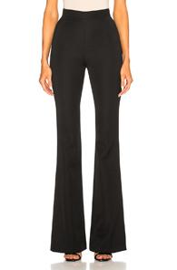 Pierre Balmain High Waisted Flare Trouser Pants In Black