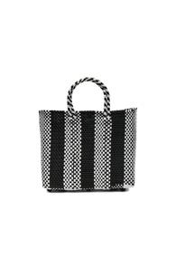 Truss Small Crossbody In Black,white,stripes