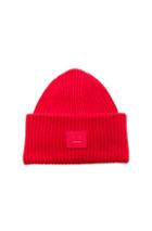 Acne Studios Pansy Beanie In Red